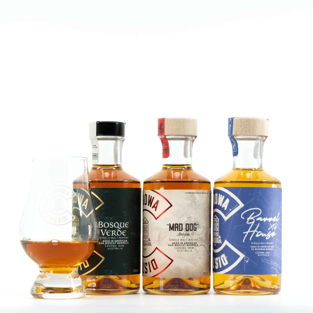 Corowa Distilling Co 3 Bottle Gift Pack with Glass